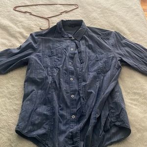 Foe Denim Button Down Shirt